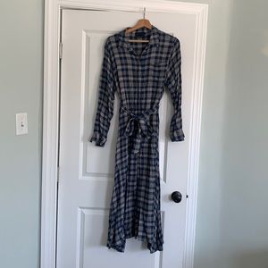 Hatch Collection Plaid Maternity Dress